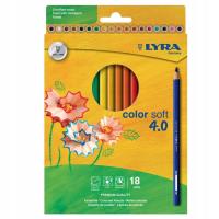 Ołówek Color Soft 4.0 Hangable 18 kolorów. Wydawca: LYRA. SmakLiter.pl Opakowanie Ołówek Color Soft 4.0 Hangable 18 kolorów