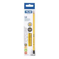 Opakowanie Ołówek HB trójkątny z gumką 12 szt. żółty