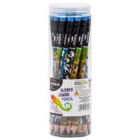 Opakowanie Ołówek trójkątny gruby z nadrukiem (28szt) KIDEA