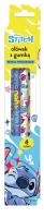 Ołówek z gumką 4szt Stitch. Wydawca: Beniamin. SmakLiter.pl Opakowanie Ołówek z gumką 4szt Stitch
