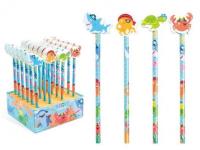 Opakowanie Ołówek z gumką do ścierania - morze (24szt)