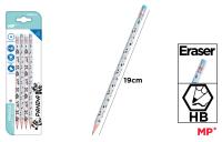 Ołówek z gumką HB 4szt Panda. Wydawca: MP Main Paper. SmakLiter.pl Opakowanie Ołówek z gumką HB 4szt Panda