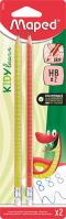 Ołówek z gumką Kidy Learn Grip HB 2szt MAPED. Wydawca: Maped. SmakLiter.pl Opakowanie Ołówek z gumką Kidy Learn Grip HB 2szt MAPED