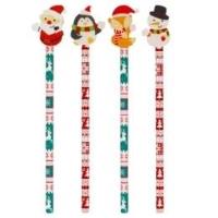 Opakowanie Ołówek z gumką Świąteczny mix