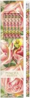 Opakowanie Ołówki ozdobne STPEN29 różowe róże - 6 sztuk