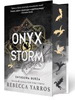 Onyx Storm. Onyksowa burza. Autor: Rebecca Yarros. SmakLiter.pl Okładka książki Onyx Storm. Onyksowa burza