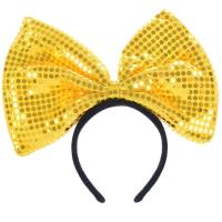 Opakowanie Opaska gigant z cekinami żóła