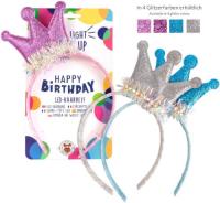 Opakowanie Opaska na włosy z koroną Led 1 szt. mix