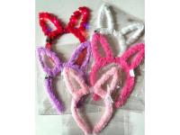 Opakowanie Opaska pluszowa na włosy królik ze światłem MIX