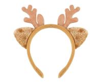 Opakowanie Opaska renifera z uszami jasno brązowa
