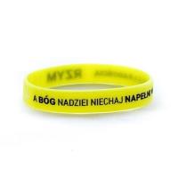 Opakowanie Opaska silikonowa - A Bóg nadziei - limoinkowa