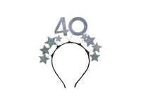 Opakowanie Opaska z gwiazdkami 40 srebrna