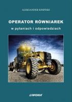 Okładka książki Operator równiarek w pytaniach i odpowiedziach