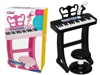 Organki z mikrofonem i stołeczkiem 37 klawiszy. Wydawca: ADAR. SmakLiter.pl Opakowanie Organki z mikrofonem i stołeczkiem 37 klawiszy