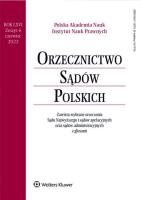 Okładka książki Orzecznictwo Sądów Polskich 6/2022
