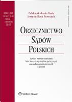 Okładka książki Orzecznictwo Sądów Polskich 7-8/2022