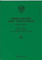 Okładka książki Orzecznictwo Sądu Najwyższego 11/2022