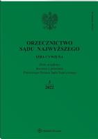 Okładka książki Orzecznictwo Sądu Najwyższego 3/2022