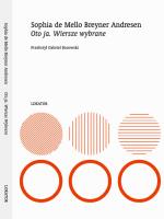 Oto ja. Wiersze wybrane. Autor: Sophia de Mello, Breyner Andresen. SmakLiter.pl Okładka książki Oto ja. Wiersze wybrane
