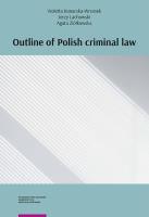 Outline of polish criminal law. Autor: Konarska-Wrzosek Violetta, Lachowski Jerzy, Agata Ziółkowska. SmakLiter.pl Okładka książki Outline of polish criminal law