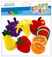 Opakowanie Owoce filcowe samoprzylepne 14szt