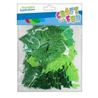 Opakowanie Ozdoba BN dekoracyjna samoprzylepna choinka brokat 60szt