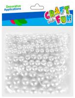 Opakowanie Ozdoba dekoracyjna koraliki perły 3 rozmiary mix