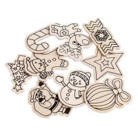 Ozdoby drewniane z magnesem 4-6 cm 9szt. Wydawca: Dalprint. SmakLiter.pl Opakowanie Ozdoby drewniane z magnesem 4-6 cm 9szt