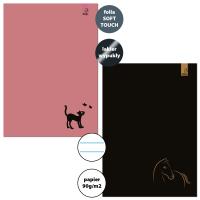 Opakowanie Paczka zeszyt A4 32k. linia Animal Sketch mix pakiet 5 sztuk