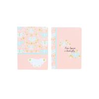 Opakowanie Paczka zeszyt A4 48k.kratka Butterflies mix pakiet 5 sztuk