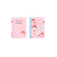 Opakowanie Paczka zeszyt A5 48k.kratka  Pink Mushrooms mix pakiet 5 sztuk