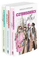 Pakiet: Czterdzieści plus / Czterdzieści minus / Czterdzieści i co z tego. Autor: Katarzyna Kostołowska. SmakLiter.pl Okładka książki Pakiet: Czterdzieści plus / Czterdzieści minus / Czterdzieści i co z tego