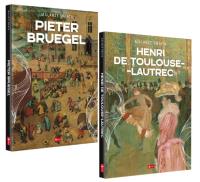 Pakiet Malarze Pieter Bruegel / Henri de Toulouse-Lautrec. Autor: Luba Ristujczina, Agnieszka Kijas. SmakLiter.pl Okładka książki Pakiet Malarze Pieter Bruegel / Henri de Toulouse-Lautrec