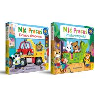 Pakiet Miś Pracuś. Pomoc drogowa / Park rozrywki. Autor: Benji Davies. SmakLiter.pl Okładka książki Pakiet Miś Pracuś. Pomoc drogowa / Park rozrywki