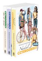 Pakiet: Nadal czterdzieści / Czterdzieści 4ever / Czterdzieści dni do świąt. Autor: Katarzyna Kostołowska. SmakLiter.pl Okładka książki Pakiet: Nadal czterdzieści / Czterdzieści 4ever / Czterdzieści dni do świąt