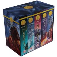 Pakiet Olimpijscy herosi. Autor: Rick Riordan. SmakLiter.pl Okładka książki Pakiet Olimpijscy herosi