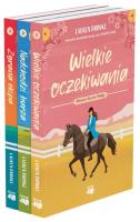 Pakiet: Ranczo Golden Horse 1-3. Autor: Lauren Brooke. SmakLiter.pl Okładka książki Pakiet: Ranczo Golden Horse 1-3