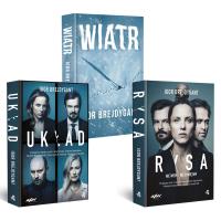 Pakiet Wiatr / Układ / Rysa (okładka filmowa). Autor: Igor Brejdygant. SmakLiter.pl Okładka książki Pakiet Wiatr / Układ / Rysa (okładka filmowa)