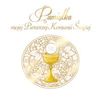 Pamiątka mojej Pierwszej Komunii Świętej. Autor: Gorlowski Tomasz. SmakLiter.pl Okładka książki Pamiątka mojej Pierwszej Komunii Świętej