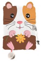 Opakowanie Pamiętnik A5 Włochacz z kłódką 3D My Little Friend Guine Pig 96 k.