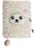 Opakowanie Pamiętnik A5 Włochacz z kłódką 3D My Little Friend Sheep 96 k.