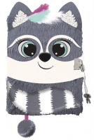 Opakowanie Pamiętnik A5 Włochacz z kłódką 3D Racoon 96 k.