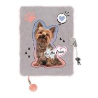 Opakowanie Pamiętnik A5 Włochacz z kłódką My Little Friend Grey York 96 k.