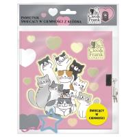 Opakowanie Pamiętnik świecący z kłódką Cleo i Frank DERFORM