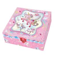 Opakowanie Pamiętnik z akcesoriami w pudełku z półkami Jednorożec