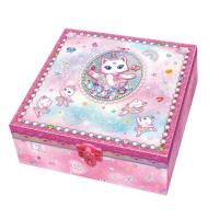 Opakowanie Pamiętnik z akcesoriami w pudełku z półkami Kot baletnica