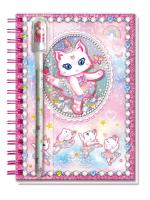 Opakowanie Pamiętnik z długopisem i akcesoriami Kot baletnica
