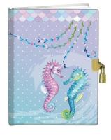 Opakowanie Pamiętnik z kłódką 13x18 Koniki Morskie 60K gładki