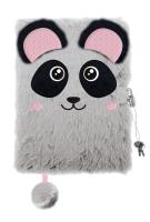 Opakowanie Pamiętnik z kłódką 3D włochacz A5 96k Bambino PANDA