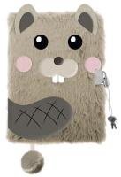 Opakowanie Pamiętnik z kłódką 3D włochacz A5 96k Beaver